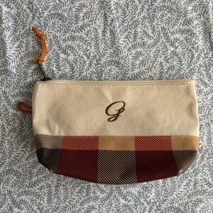 L.L. Bean Boat & Tote Pouch with Embroidered G